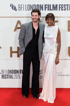 After The Hunt Gala at 69th BFI London Film Festival LONDON, UNITED KINGDOM - OCTOBER 11: Andrew Garfield and Ayo Edebiri attend the UK premiere of After The Hunt during the 69th BFI London Film Festival at the Royal Festival Hall in London, United Kingdom on October 11, 2025. Wiktor Szymanowicz Anadolu London United Kingdom. Editorial use only. Please get in touch for any other usage.  Copyright: x2025xAnadoluxWiktorxSzymanowiczx
