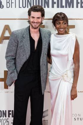 After The Hunt Gala at 69th BFI London Film Festival LONDON, UNITED KINGDOM - OCTOBER 11: Andrew Garfield and Ayo Edebiri attend the UK premiere of After The Hunt during the 69th BFI London Film Festival at the Royal Festival Hall in London, United Kingdom on October 11, 2025. Wiktor Szymanowicz Anadolu London United Kingdom. Editorial use only. Please get in touch for any other usage.  Copyright: x2025xAnadoluxWiktorxSzymanowiczx