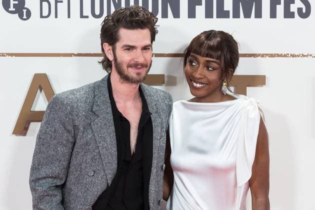 After The Hunt Gala at 69th BFI London Film Festival LONDON, UNITED KINGDOM - OCTOBER 11: Andrew Garfield and Ayo Edebiri attend the UK premiere of After The Hunt during the 69th BFI London Film Festival at the Royal Festival Hall in London, United Kingdom on October 11, 2025. Wiktor Szymanowicz Anadolu London United Kingdom. Editorial use only. Please get in touch for any other usage.  Copyright: x2025xAnadoluxWiktorxSzymanowiczx