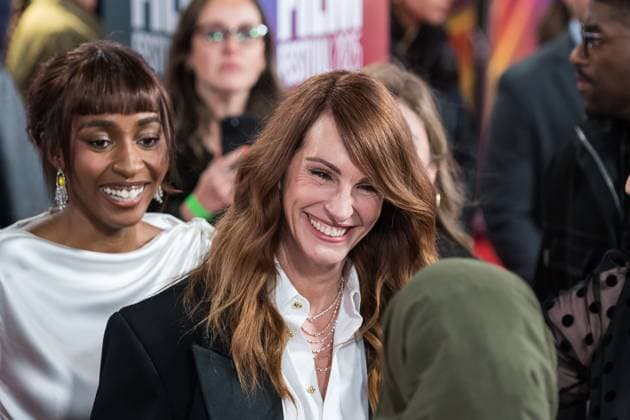 After The Hunt Gala at 69th BFI London Film Festival LONDON, UNITED KINGDOM - OCTOBER 11: Ayo Edebiri and Julia Roberts attend the UK premiere of After The Hunt during the 69th BFI London Film Festival at the Royal Festival Hall in London, United Kingdom on October 11, 2025. Wiktor Szymanowicz Anadolu London United Kingdom. Editorial use only. Please get in touch for any other usage.  Copyright: x2025xAnadoluxWiktorxSzymanowiczx