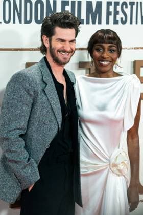 After the Hunt Headline Gala - The 69th BFI London Film Festival in UK - 11 Oct 2025 Andrew Garfield and Ayo Edebiri attend the After the Hunt Headline Gala at the 69th BFI London Film Festival at The Royal Festival Hall. London United Kingdom Copyright: xLounisxTiarx xSOPAxImagesx _DSC0395