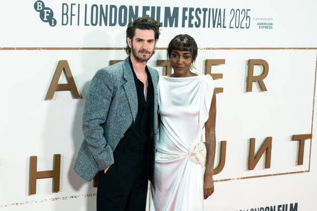 After the Hunt Headline Gala - The 69th BFI London Film Festival in UK - 11 Oct 2025 Andrew Garfield and Ayo Edebiri attend the After the Hunt Headline Gala at the 69th BFI London Film Festival at The Royal Festival Hall. London United Kingdom Copyright: xLounisxTiarx xSOPAxImagesx _DSC0383