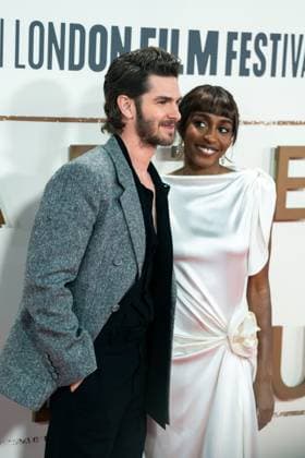 After the Hunt Headline Gala - The 69th BFI London Film Festival in UK - 11 Oct 2025 Andrew Garfield and Ayo Edebiri attend the After the Hunt Headline Gala at the 69th BFI London Film Festival at The Royal Festival Hall. London United Kingdom Copyright: xLounisxTiarx xSOPAxImagesx _DSC0393