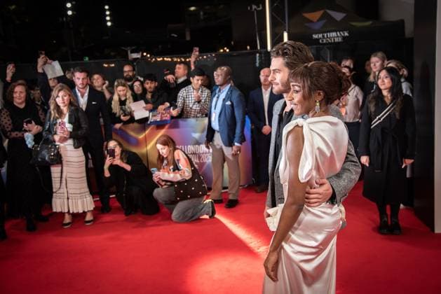 After The Hunt Headline Gala - The 69th BFI London Film Festival, UK - 12 Oct 2025 Andrew Garfield and Ayo Edebiri attend the Headline Gala screening of After The Hunt during the 69th BFI London Film Festival at The Royal Festival Hall. London United Kingdom Copyright: xLoredanaxSangiulianox xSOPAxImagesx LSangiuliano-5463