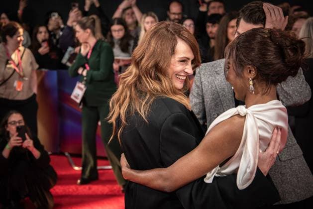 After The Hunt Headline Gala - The 69th BFI London Film Festival, UK - 12 Oct 2025 Julia Roberts and Ayo Edebiri attend the Headline Gala screening of After The Hunt during the 69th BFI London Film Festival at The Royal Festival Hall. London United Kingdom Copyright: xLoredanaxSangiulianox xSOPAxImagesx LSangiuliano-5522