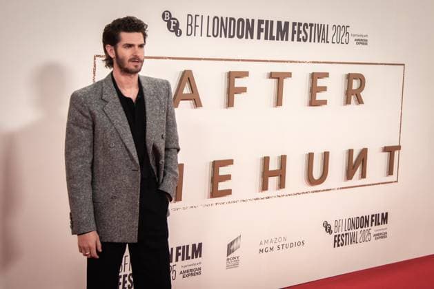 After The Hunt Headline Gala - The 69th BFI London Film Festival, UK - 12 Oct 2025 Andrew Garfield attends the Headline Gala screening of After The Hunt during the 69th BFI London Film Festival at The Royal Festival Hall. London United Kingdom Copyright: xLoredanaxSangiulianox xSOPAxImagesx LSangiuliano-5409
