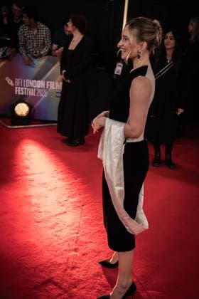After The Hunt Headline Gala - The 69th BFI London Film Festival, UK - 12 Oct 2025 Nora Garrett attends the Headline Gala screening of After The Hunt during the 69th BFI London Film Festival at The Royal Festival Hall. London United Kingdom Copyright: xLoredanaxSangiulianox xSOPAxImagesx LSangiuliano-5423
