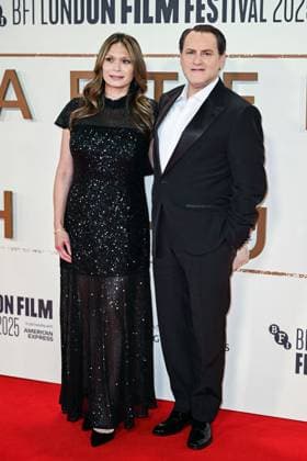 London BFI After The Hunt Premiere Mai-Linh Stuhlbarg and Michael Stuhlbarg attending the After The Hunt Premiere as part of the BFI London Film Festival in London, England on October 11, 2025. Photo by Aurore Marechal ABACAPRESS.COM London  Copyright: xMarechalxAurore ABACAx