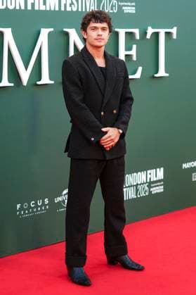 Noah Jupe at the premiere of the feature film Hamnet at the 69 BFI London Film Festival 2025 at the Royal Festival Hall London, 11 10 2025 Foto:xJ.xEdwardsx xFuturexImagex hamnet_5015