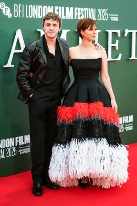 Paul Mescal and Jessie Buckley at the premiere of the feature film Hamnet at the 69 BFI London Film Festival 2025 at the Royal Festival Hall London, 11 10 2025 Foto:xJ.xEdwardsx xFuturexImagex hamnet_5037