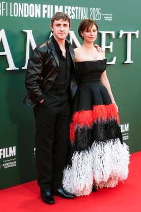 Paul Mescal and Jessie Buckley at the premiere of the feature film Hamnet at the 69 BFI London Film Festival 2025 at the Royal Festival Hall London, 11 10 2025 Foto:xJ.xEdwardsx xFuturexImagex hamnet_5039
