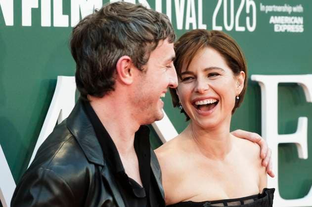 Paul Mescal and Jessie Buckley at the premiere of the feature film Hamnet at the 69 BFI London Film Festival 2025 at the Royal Festival Hall London, 11 10 2025 Foto:xJ.xEdwardsx xFuturexImagex hamnet_5042