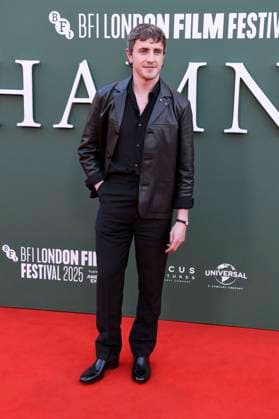 Paul Mescal at the premiere of the feature film Hamnet at the 69 BFI London Film Festival 2025 at the Royal Festival Hall London, 11 10 2025 Foto:xS.xVasx xFuturexImagex hamnet_5083