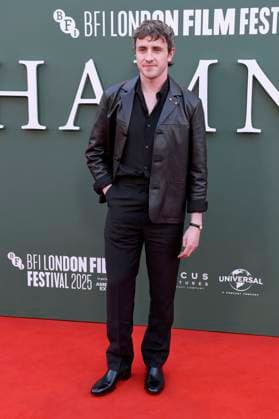 Paul Mescal at the premiere of the feature film Hamnet at the 69 BFI London Film Festival 2025 at the Royal Festival Hall London, 11 10 2025 Foto:xS.xVasx xFuturexImagex hamnet_5084