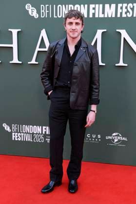 Paul Mescal at the premiere of the feature film Hamnet at the 69 BFI London Film Festival 2025 at the Royal Festival Hall London, 11 10 2025 Foto:xS.xVasx xFuturexImagex hamnet_5085