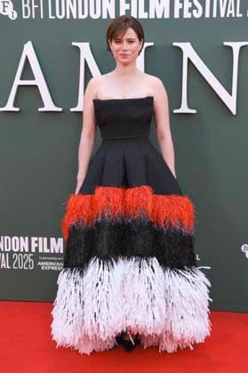 Jessie Buckley at the premiere of the feature film Hamnet at the 69 BFI London Film Festival 2025 at the Royal Festival Hall London, 11 10 2025 Foto:xS.xVasx xFuturexImagex hamnet_5097
