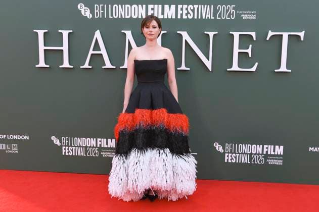 Jessie Buckley at the premiere of the feature film Hamnet at the 69 BFI London Film Festival 2025 at the Royal Festival Hall London, 11 10 2025 Foto:xS.xVasx xFuturexImagex hamnet_5101