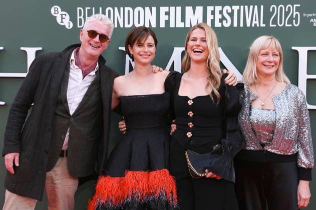 Tim Buckley, Jessie Buckley, guest and Marina Cassidy at the premiere of the feature film Hamnet at the 69 BFI London Film Festival 2025 at the Royal Festival Hall London, 11 10 2025 Foto:xS.xVasx xFuturexImagex hamnet_5112