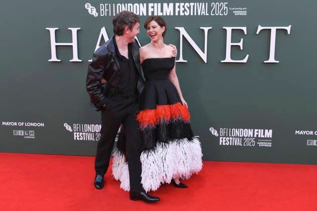 Paul Mescal and Jessie Buckley at the premiere of the feature film Hamnet at the 69 BFI London Film Festival 2025 at the Royal Festival Hall London, 11 10 2025 Foto:xS.xVasx xFuturexImagex hamnet_5118