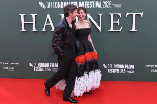 Paul Mescal and Jessie Buckley at the premiere of the feature film Hamnet at the 69 BFI London Film Festival 2025 at the Royal Festival Hall London, 11 10 2025 Foto:xS.xVasx xFuturexImagex hamnet_5119