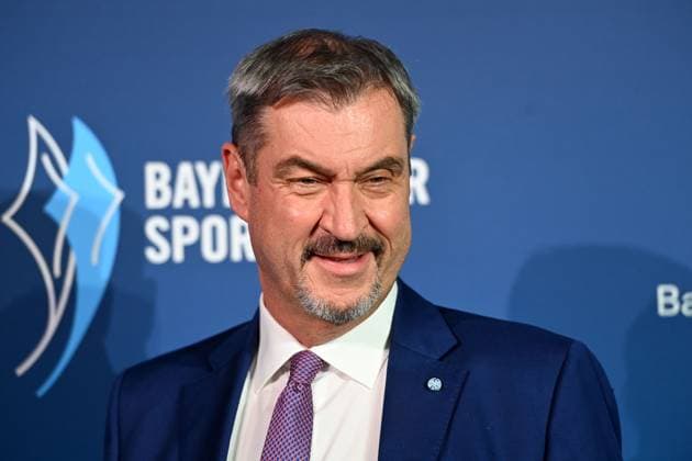 Markus SOEDER State Premier of Bavaria and CSU Chairman, single image, cropped single motif, portrait, portrait Bavarian Sports Award 2025 at BMW Welt, Red Carpet on 11 10 2025
