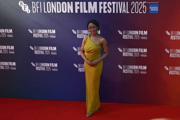 The Choral Gala at 69th BFI London Film Festival LONDON, UNITED KINGDOM - OCTOBER 12: Amara Okereke attends the UK premiere of The Choral during the 69th BFI London Film Festival at the Royal Festival Hall in London, United Kingdom on October 12, 2025. Rasid Necati Aslim Anadolu London United Kingdom. Editorial use only. Please get in touch for any other usage.  Copyright: x2025xAnadoluxRasidxNecatixAslimx