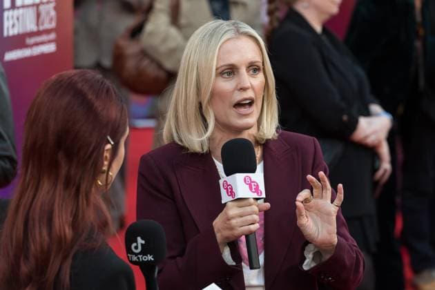 October 12, 2025, London, England, United Kingdom: DENISE GOUGH attends the UK premiere of H is for Hawk during the 69th BFI London Film Festival at the Royal Festival Hall. London United Kingdom - ZUMAs371 20251012_zip_s371_004 Copyright: xWiktorxSzymanowiczx