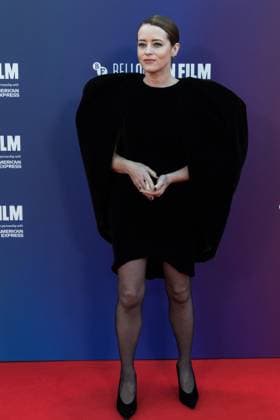 October 12, 2025, London, England, United Kingdom: CLAIRE FOY attends the UK premiere of H is for Hawk during the 69th BFI London Film Festival at the Royal Festival Hall. London United Kingdom - ZUMAs371 20251012_zip_s371_020 Copyright: xWiktorxSzymanowiczx