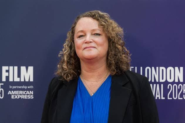 October 12, 2025, London, England, United Kingdom: EMMA CUNNIFFE attends the UK premiere of H is for Hawk during the 69th BFI London Film Festival at the Royal Festival Hall. London United Kingdom - ZUMAs371 20251012_zip_s371_043 Copyright: xWiktorxSzymanowiczx