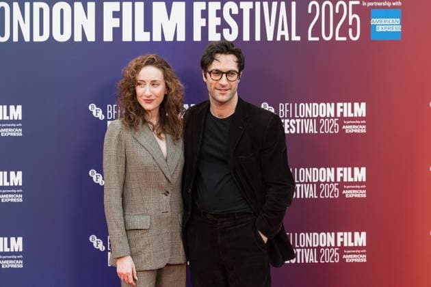 October 12, 2025, London, England, United Kingdom: EDEN EPSTEIN and ARTY FROUSHAN attend the UK premiere of H is for Hawk during the 69th BFI London Film Festival at the Royal Festival Hall. London United Kingdom - ZUMAs371 20251012_zip_s371_047 Copyright: xWiktorxSzymanowiczx