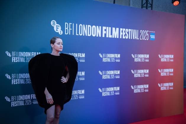 October 12, 2025, London, United Kingdom: Claire Foy attends the H Is for Hawk BFI Patrons Gala at the 69th BFI London Film Festival at The Royal Festival Hall. London United Kingdom - ZUMAs197 20251012_aaa_s197_242 Copyright: xLoredanaxSangiulianox