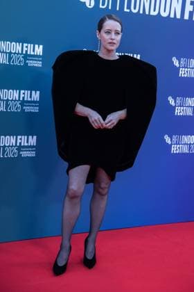 October 12, 2025, London, United Kingdom: Claire Foy attends the H Is for Hawk BFI Patrons Gala at the 69th BFI London Film Festival at The Royal Festival Hall. London United Kingdom - ZUMAs197 20251012_aaa_s197_243 Copyright: xLoredanaxSangiulianox