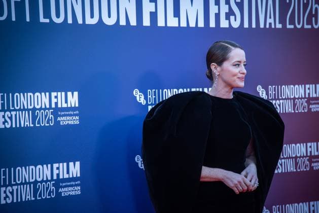 October 12, 2025, London, United Kingdom: Claire Foy attends the H Is for Hawk BFI Patrons Gala at the 69th BFI London Film Festival at The Royal Festival Hall. London United Kingdom - ZUMAs197 20251012_aaa_s197_244 Copyright: xLoredanaxSangiulianox