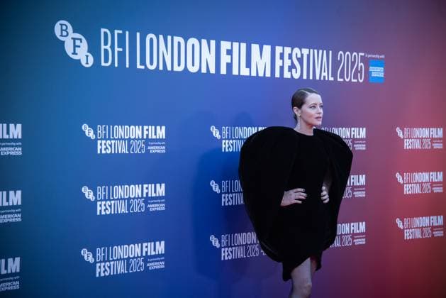 October 12, 2025, London, United Kingdom: Claire Foy attends the H Is for Hawk BFI Patrons Gala at the 69th BFI London Film Festival at The Royal Festival Hall. London United Kingdom - ZUMAs197 20251012_aaa_s197_245 Copyright: xLoredanaxSangiulianox