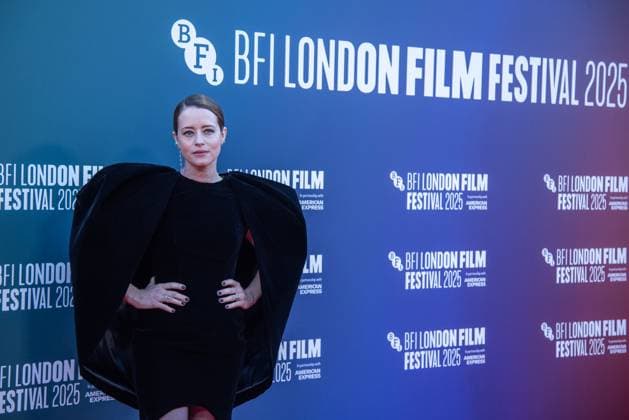 October 12, 2025, London, United Kingdom: Claire Foy attends the H Is for Hawk BFI Patrons Gala at the 69th BFI London Film Festival at The Royal Festival Hall. London United Kingdom - ZUMAs197 20251012_aaa_s197_255 Copyright: xLoredanaxSangiulianox