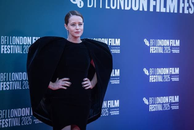 October 12, 2025, London, United Kingdom: Claire Foy attends the H Is for Hawk BFI Patrons Gala at the 69th BFI London Film Festival at The Royal Festival Hall. London United Kingdom - ZUMAs197 20251012_aaa_s197_256 Copyright: xLoredanaxSangiulianox