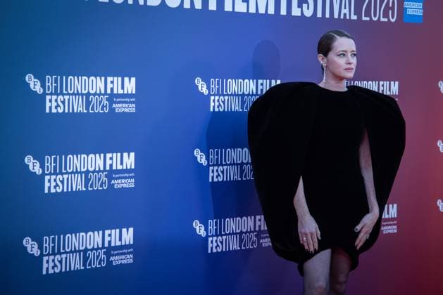 October 12, 2025, London, United Kingdom: Claire Foy attends the H Is for Hawk BFI Patrons Gala at the 69th BFI London Film Festival at The Royal Festival Hall. London United Kingdom - ZUMAs197 20251012_aaa_s197_263 Copyright: xLoredanaxSangiulianox