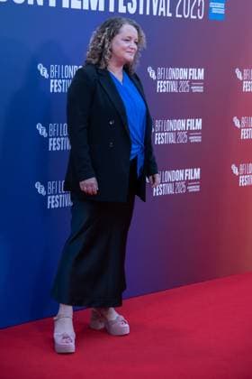 October 12, 2025, London, United Kingdom: Emma Cunniffe attends the H Is for Hawk BFI Patrons Gala at the 69th BFI London Film Festival at The Royal Festival Hall. London United Kingdom - ZUMAs197 20251012_aaa_s197_276 Copyright: xLoredanaxSangiulianox
