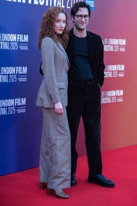 October 12, 2025, London, United Kingdom: Eden Epstein and Arty Froushan attend the H Is for Hawk BFI Patrons Gala at the 69th BFI London Film Festival at The Royal Festival Hall. London United Kingdom - ZUMAs197 20251012_aaa_s197_279 Copyright: xLoredanaxSangiulianox
