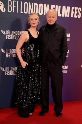 Sentimental Value premiere, 69th BFI London Film Festival, UK, on 12th October 2025 Elle Fanning and Stellan Skarsgard at Sentimental Value premiere, 69th BFI London Film Festival, UK, on 12th October 2025, Credit:James Shaw Avalon UNITED KINGDOM, LONDON, London  Copyright: xJamesxShawx xAvalonx 1045033125
