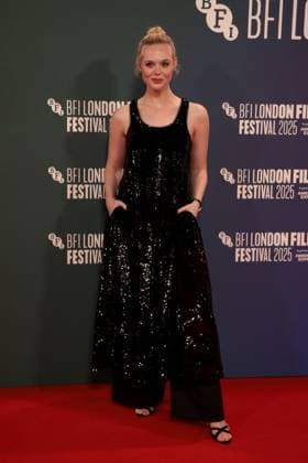 Sentimental Value premiere, 69th BFI London Film Festival, UK, on 12th October 2025 Elle Fanning at Sentimental Value premiere, 69th BFI London Film Festival, UK, on 12th October 2025, Credit:James Shaw Avalon UNITED KINGDOM, LONDON, London  Copyright: xJamesxShawx xAvalonx 1045033271