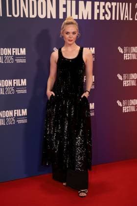 Sentimental Value premiere, 69th BFI London Film Festival, UK, on 12th October 2025 Elle Fanning at Sentimental Value premiere, 69th BFI London Film Festival, UK, on 12th October 2025, Credit:James Shaw Avalon UNITED KINGDOM, LONDON, London  Copyright: xJamesxShawx xAvalonx 1045033329