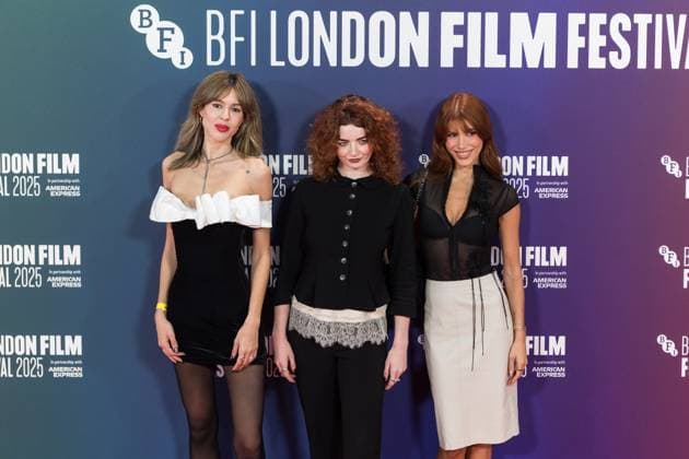 Sentimental Value Gala at 69th BFI London Film Festival LONDON, UNITED KINGDOM - OCTOBER 12: Hannah Louise (C) and Phoebe Torrance (R) attend the UK premiere of Sentimental Value during the 69th BFI London Film Festival at the Royal Festival Hall in London, United Kingdom on October 12, 2025. Wiktor Szymanowicz Anadolu London United Kingdom. Editorial use only. Please get in touch for any other usage.  Copyright: x2025xAnadoluxWiktorxSzymanowiczx