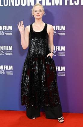Celebrities attend the ˜Sentimental Value™ headline gala screening during The 69th BFI London Film Festival Featuring: Elle Fanning Where: London, United Kingdom When: 12 Oct 2025 Credit: Cover Images EDITORIAL USE ONLY. NOT FOR USE BY NEWSPAPERS BASED IN THE UK. Copyright: xx coverimg55173538