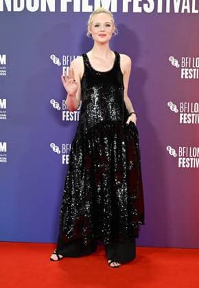 Celebrities attend the ˜Sentimental Value™ headline gala screening during The 69th BFI London Film Festival Featuring: Elle Fanning Where: London, United Kingdom When: 12 Oct 2025 Credit: Cover Images EDITORIAL USE ONLY. NOT FOR USE BY NEWSPAPERS BASED IN THE UK. Copyright: xx coverimg55173539