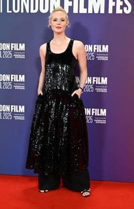 Celebrities attend the ˜Sentimental Value™ headline gala screening during The 69th BFI London Film Festival Featuring: Elle Fanning Where: London, United Kingdom When: 12 Oct 2025 Credit: Cover Images EDITORIAL USE ONLY. NOT FOR USE BY NEWSPAPERS BASED IN THE UK. Copyright: xx coverimg55173527