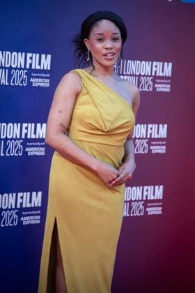 October 12, 2025, London, United Kingdom: Amara Okereke attends The Choral screening during the 69th BFI London Film Festival at The Royal Festival Hall. London United Kingdom - ZUMAs197 20251012_aaa_s197_353 Copyright: xLoredanaxSangiulianox