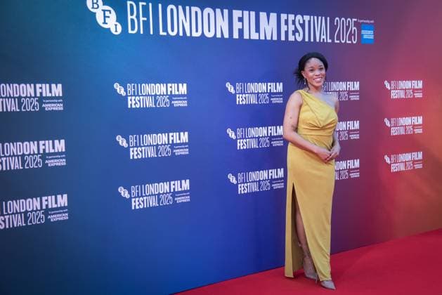 October 12, 2025, London, United Kingdom: Amara Okereke attends The Choral screening during the 69th BFI London Film Festival at The Royal Festival Hall. London United Kingdom - ZUMAs197 20251012_aaa_s197_357 Copyright: xLoredanaxSangiulianox