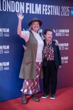 October 12, 2025, London, United Kingdom: Carolyn Pickles (L) and a guest attend The Choral screening during the 69th BFI London Film Festival at The Royal Festival Hall. London United Kingdom - ZUMAs197 20251012_aaa_s197_376 Copyright: xLoredanaxSangiulianox
