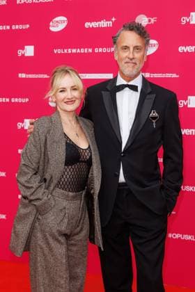 German Film Award 2024 Katharine Mehrling and Philip Krippendorff at Opus Klassik 2025 at the Konzerthaus am Gendarmenmarkt on 12 10 2025 in Berlin Copyright: xEventpressxKochanx
